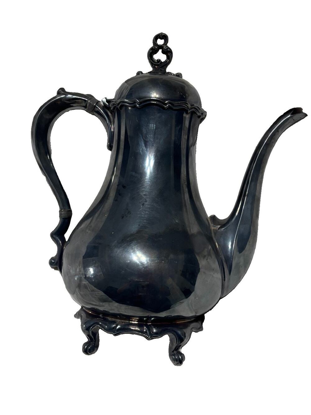 Reed & Barton Provincial Silverplate Coffee Pot 7040 Vintage Teapot Server 11